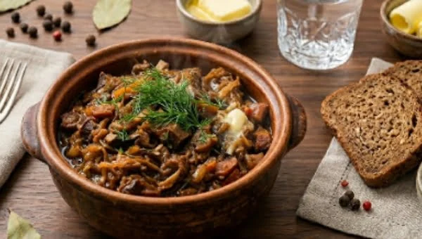 Bigos – Polnischer Jägereintopf mit Sauerkraut und Schweinefleisch aus dem Airfryer