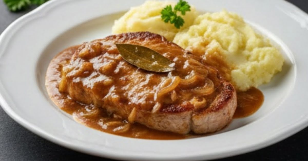 Pfarrerschnitzel aus der Heißluftfritteuse – fertig angerichtet auf dem Tisch