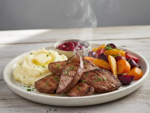 Rinderleber aus der Heißluftfritteuse