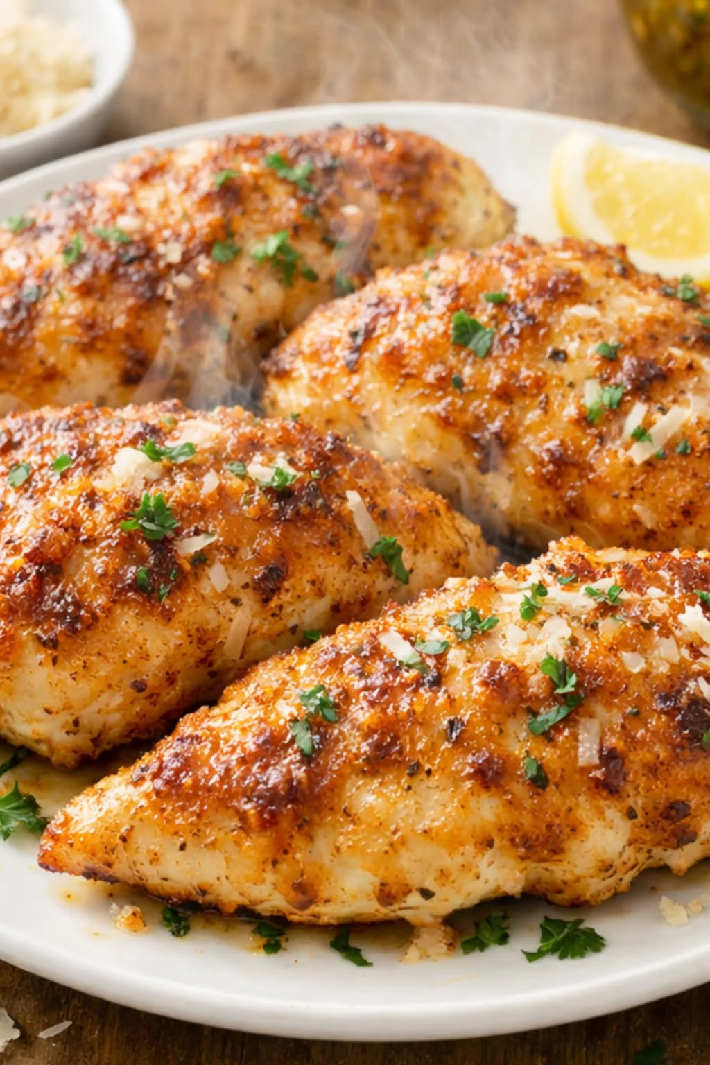 Knuspriges Italienisches Hähnchen aus der Heißluftfritteuse mit goldener Parmesan-Kruste – Rezept mit nur 3 Zutaten