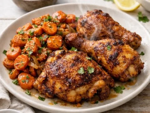 orientalisches Haehnchen aus der Heißluftfritteuse