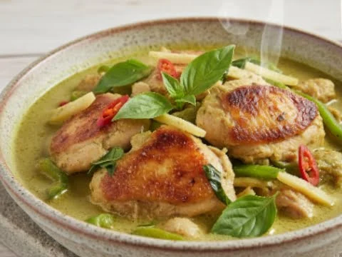 Thai-Curry-Haehnchen aus der Heißluftfritteuse