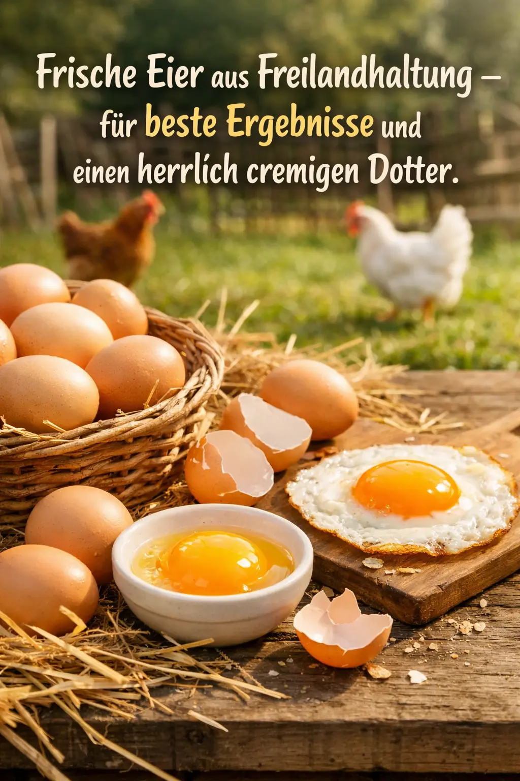 Frische Hühnereier – das perfekte Protein für gefüllte Paprika